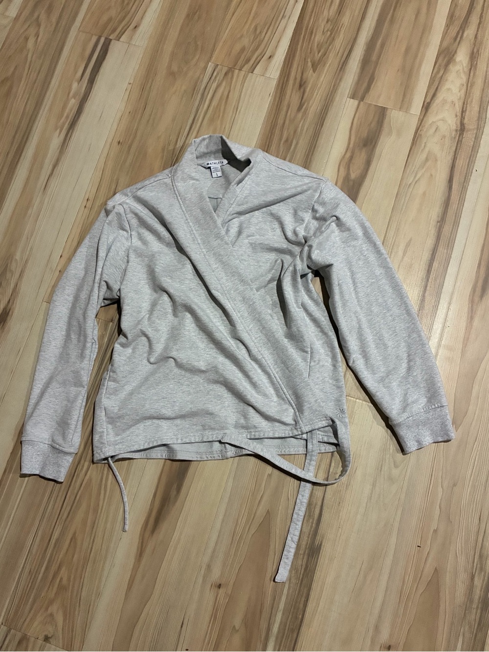 Athleta Light Gray Wrap Cardigan